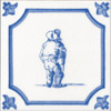 Man looking on Delft Tiles